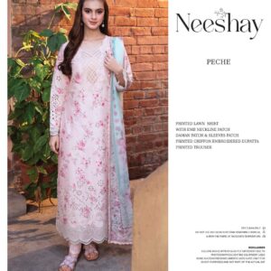 Neeshay 3 pcs Embroidered Suit